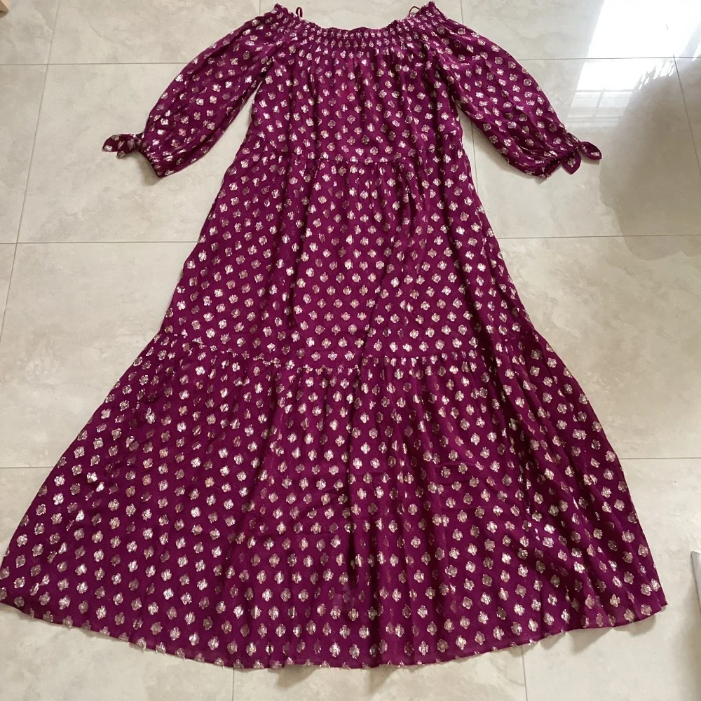 👍SOLD👍Lilly Pulitzer Dayla Maxi Cover-Up Amarena Cherry Pattern Play Viscose - Picture 10 of 15